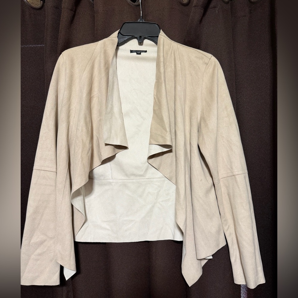 Shinestar Cream Women's Draped Blazer